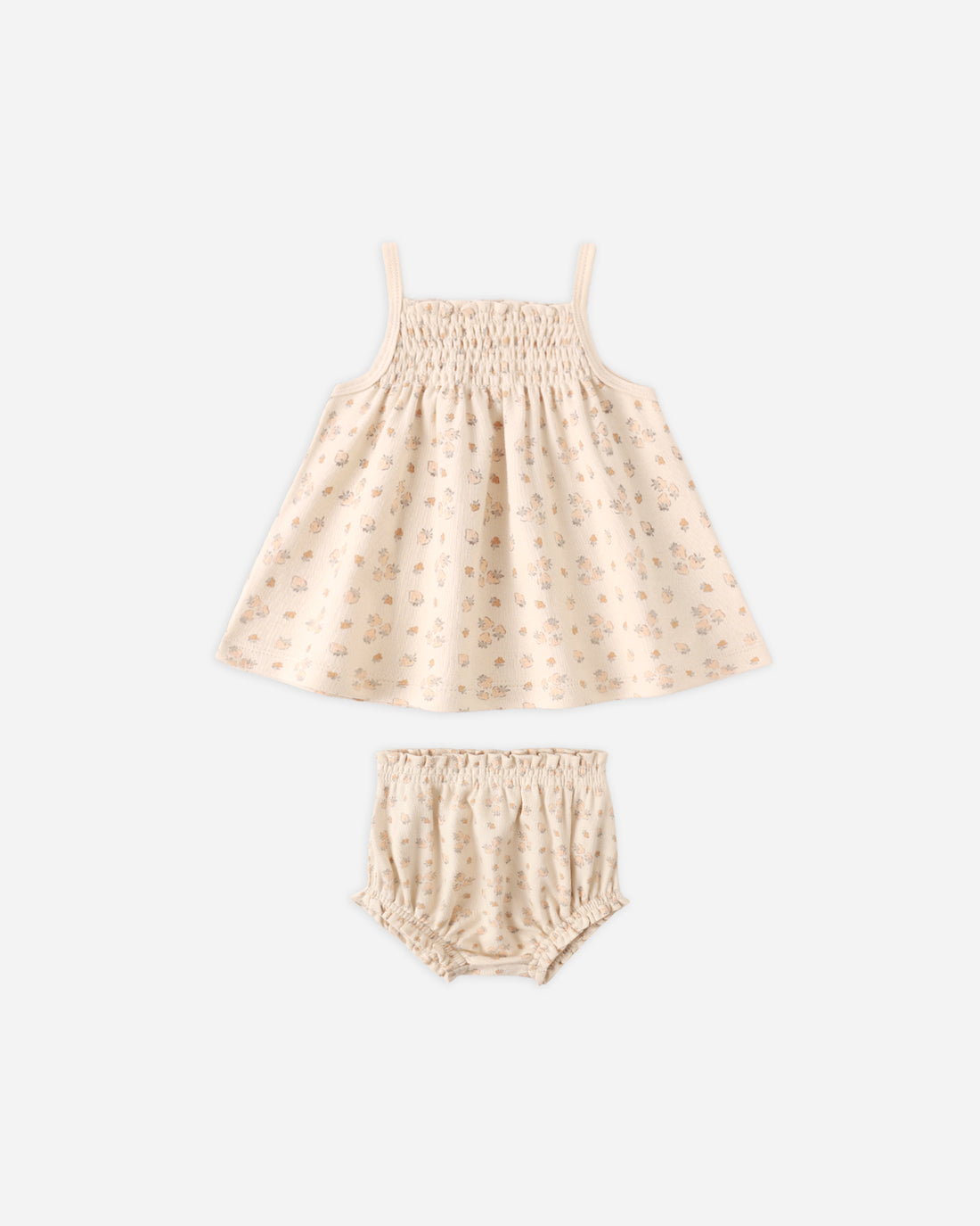 Quincy Mae Smocked Tank + Bloomer Set - Strawberries