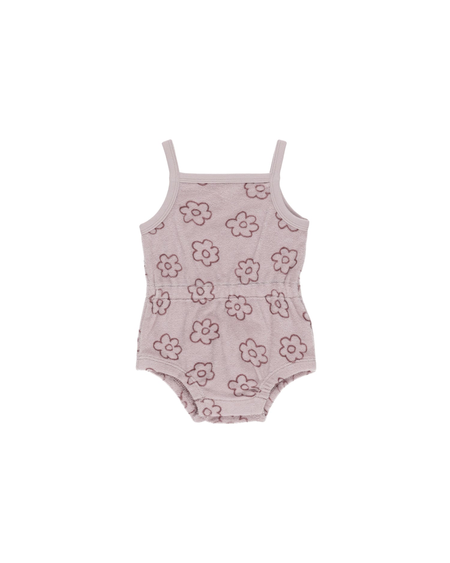 Quincy Mae Terry Cinch Romper - Daisy