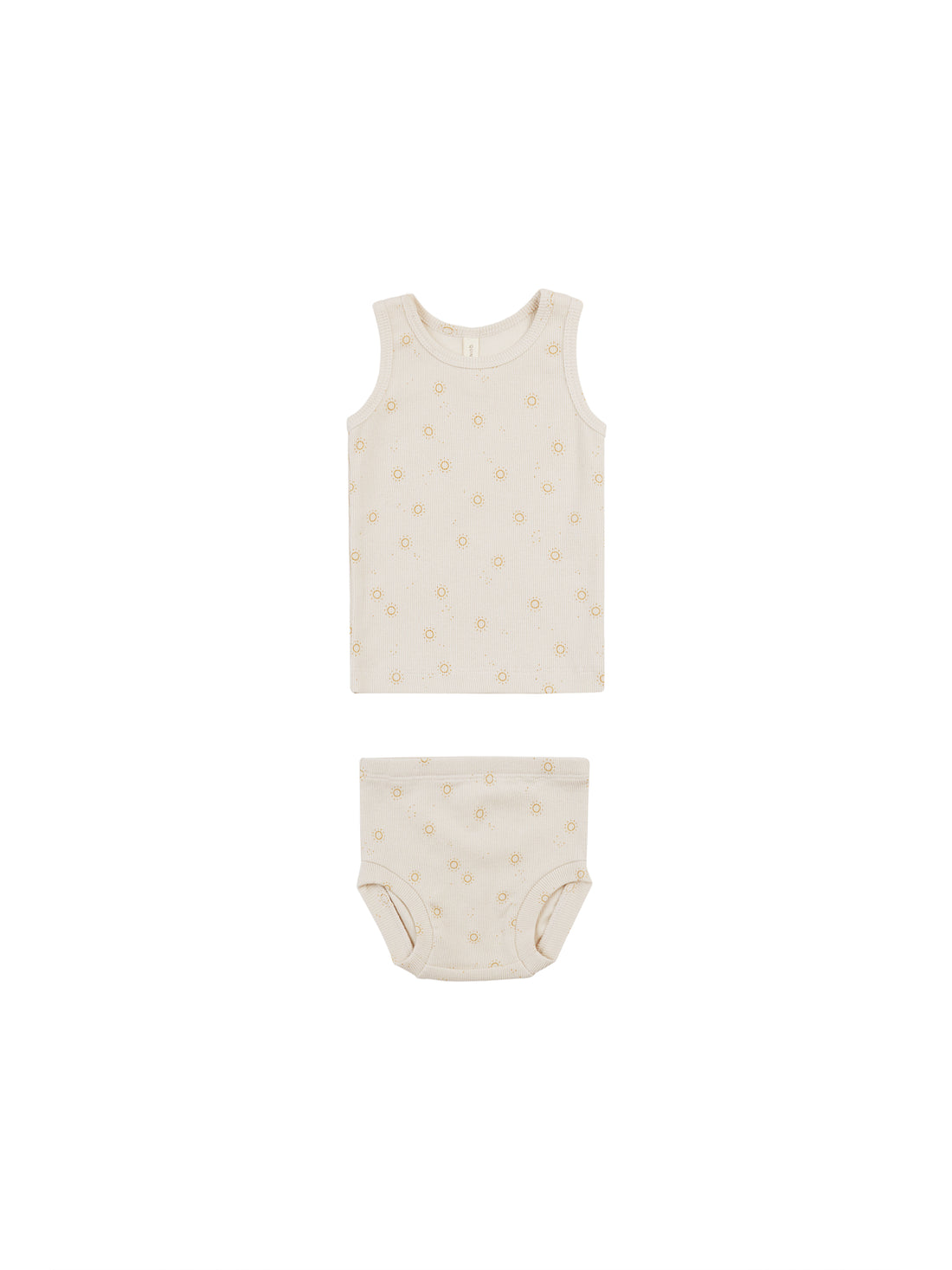 Quincy Mae Ribbed Tank + Bloomer Set - Suns