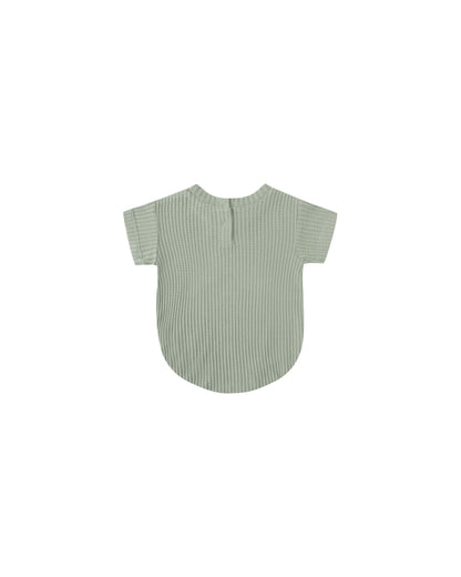 Quincy Mae Relaxed Bubble Romper - Fern