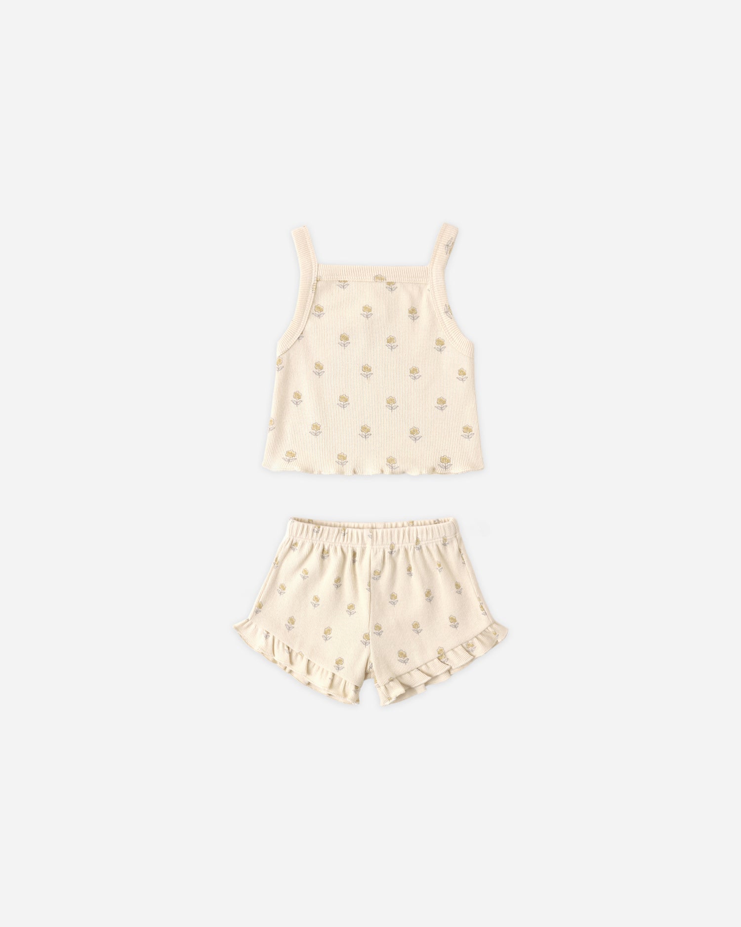Quincy Mae Evie Tank + Shortie Set - Buttercup