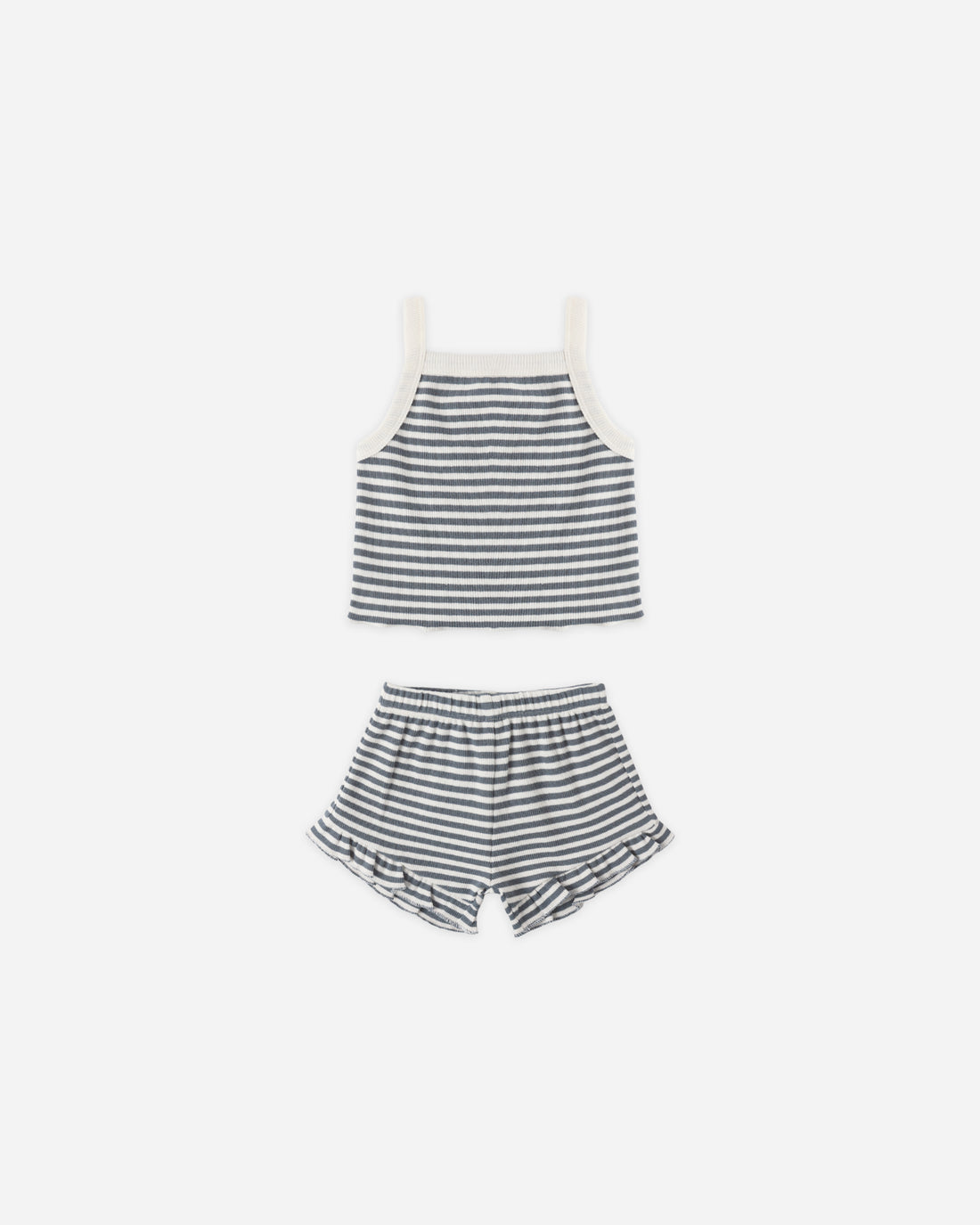 Quincy Mae Evie Tank + Shortie Set - Ocean Stripe