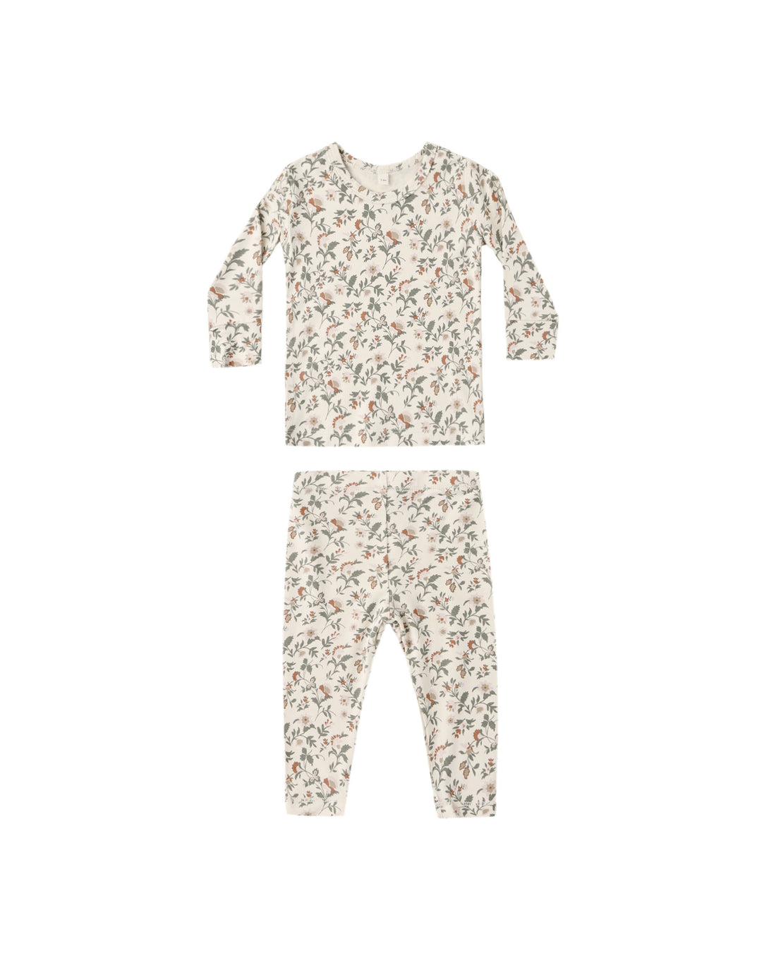 Quincy Mae Bamboo Pajama Set - Holiday Floral