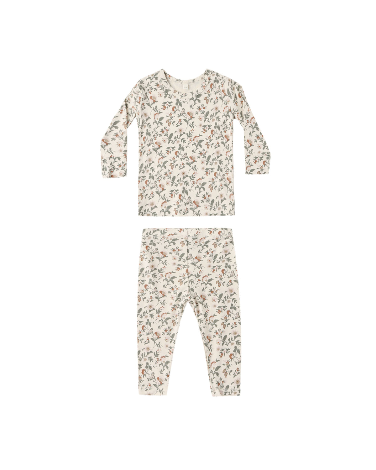 Quincy Mae Bamboo Pajama Set - Holiday Floral