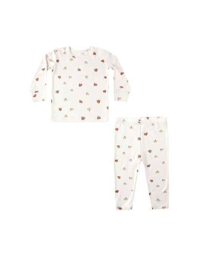 Quincy Mae Bamboo Pajama Set - Pumpkins