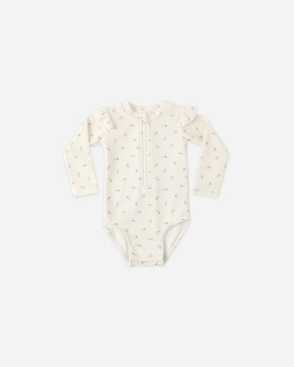 Quincy Mae Byron Rashguard One-Piece - Petit Fleur