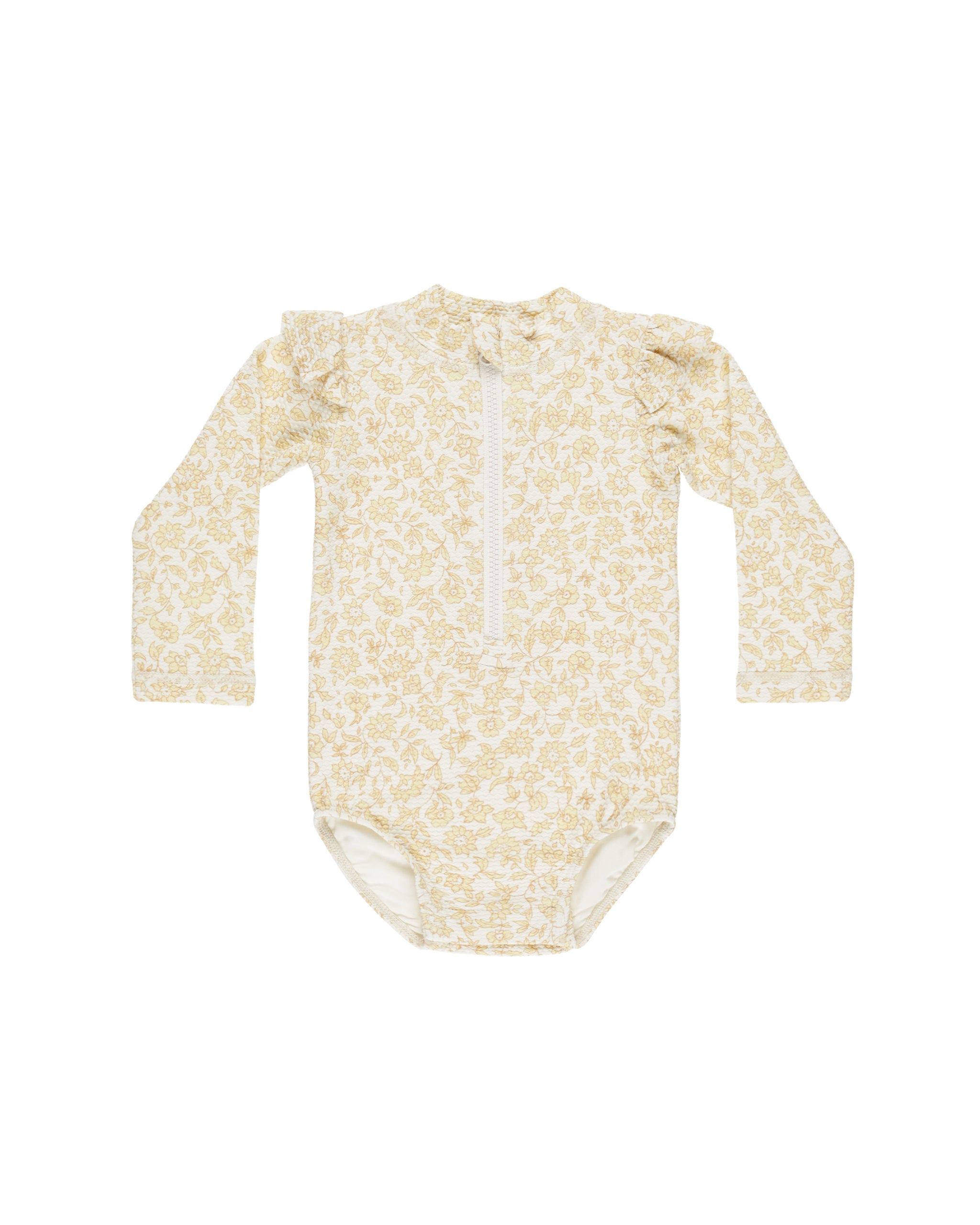 Quincy Mae Byron Rashguard One-Piece - Dahlia
