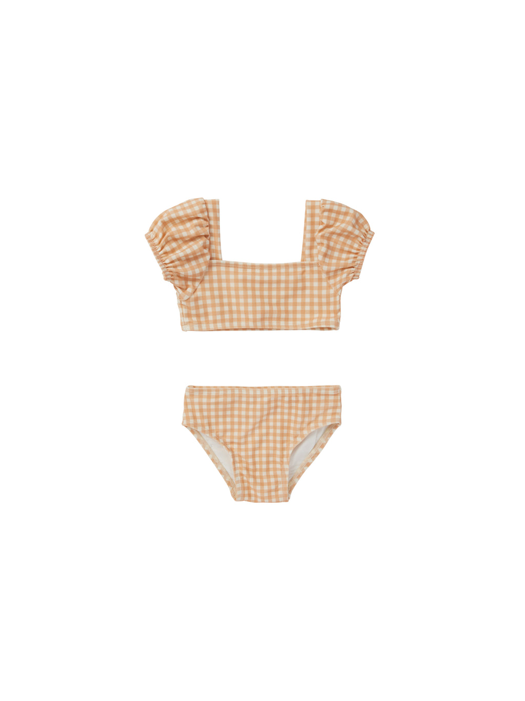 Quincy Mae Zippy Two-Piece - Melon Gingham