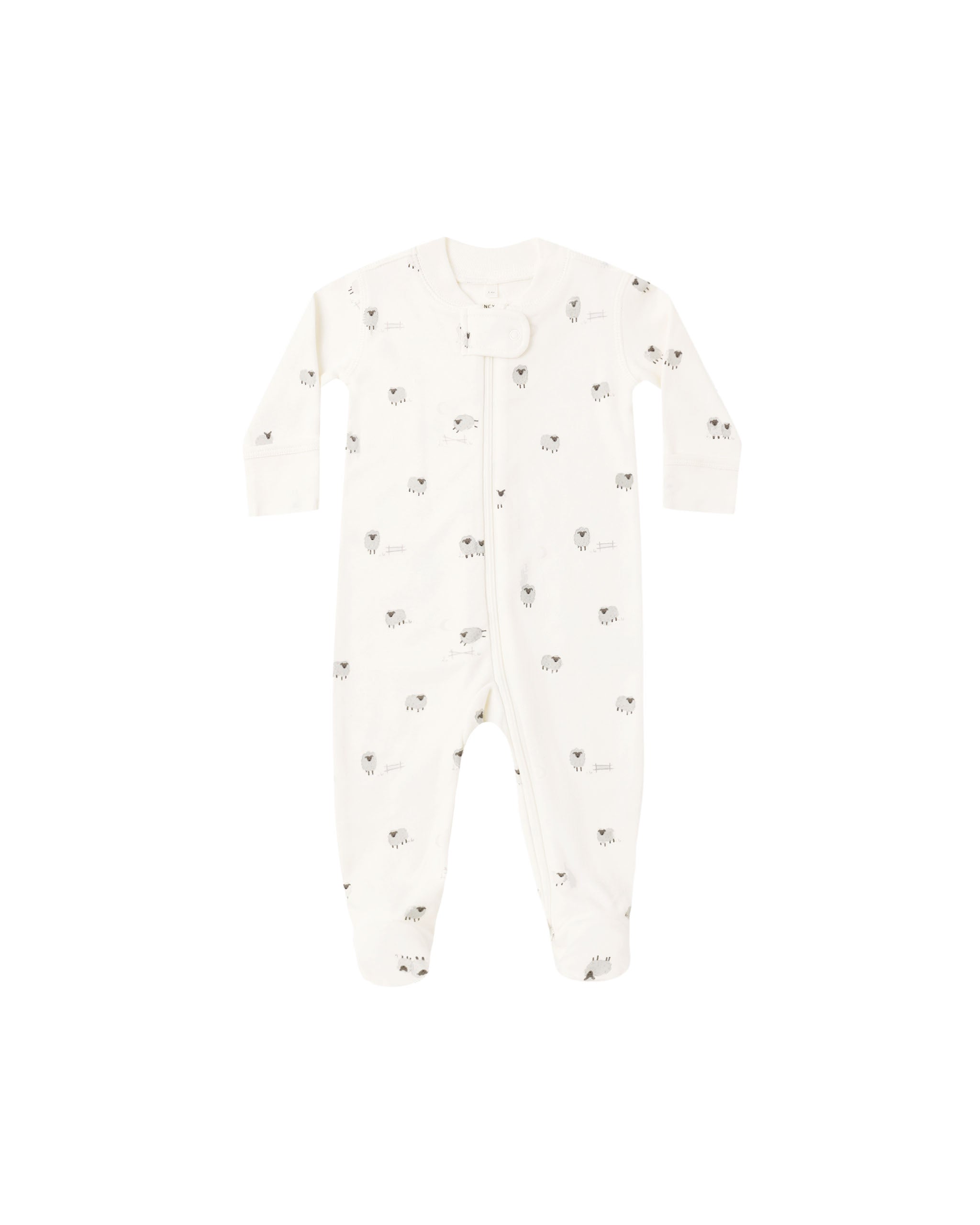 Quincy Mae Zip Long Sleeve Sleeper Footie - Sheep