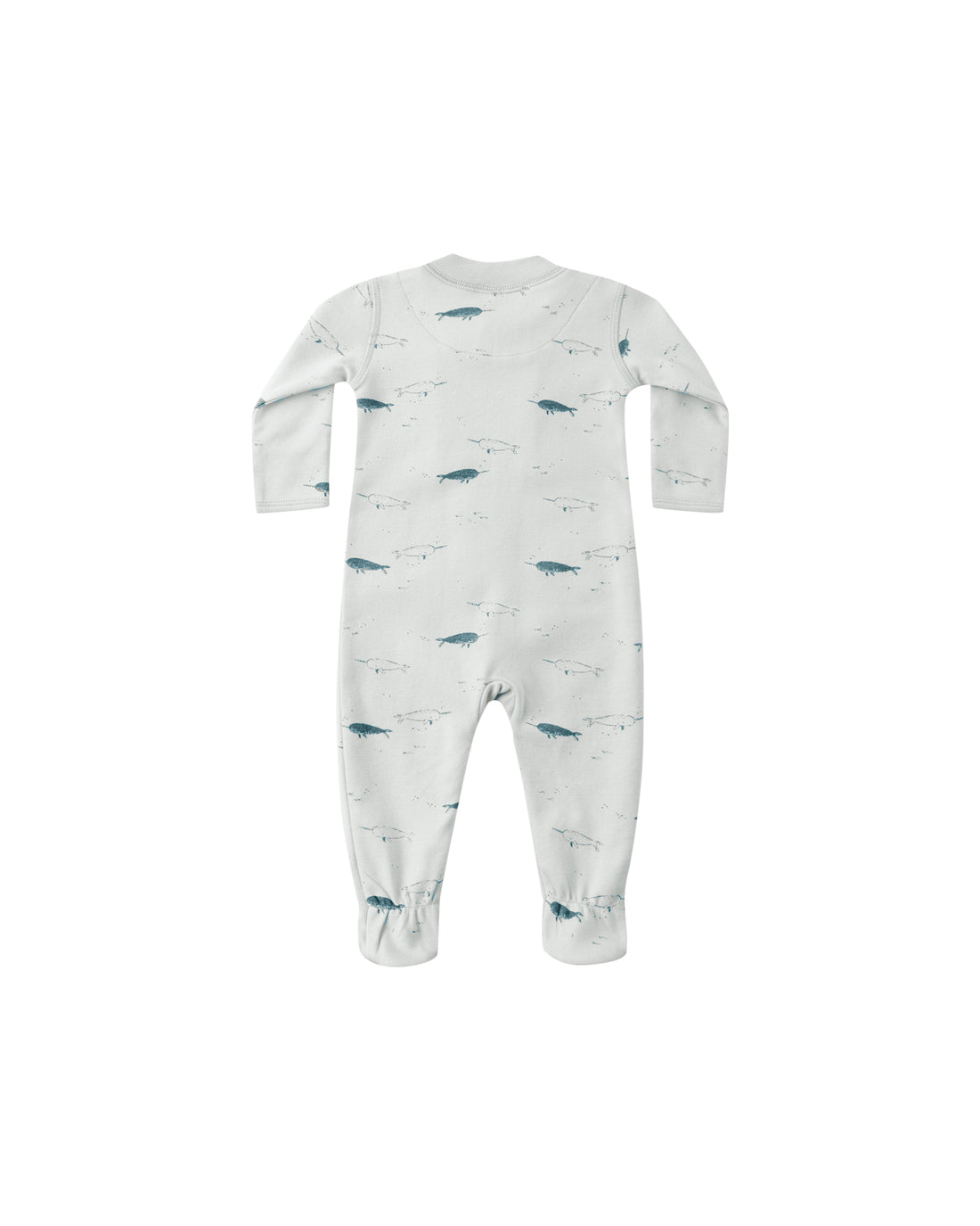 Quincy Mae Zip Long Sleeve Sleeper Footie - Narwhals