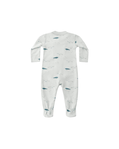 Quincy Mae Zip Long Sleeve Sleeper Footie - Narwhals