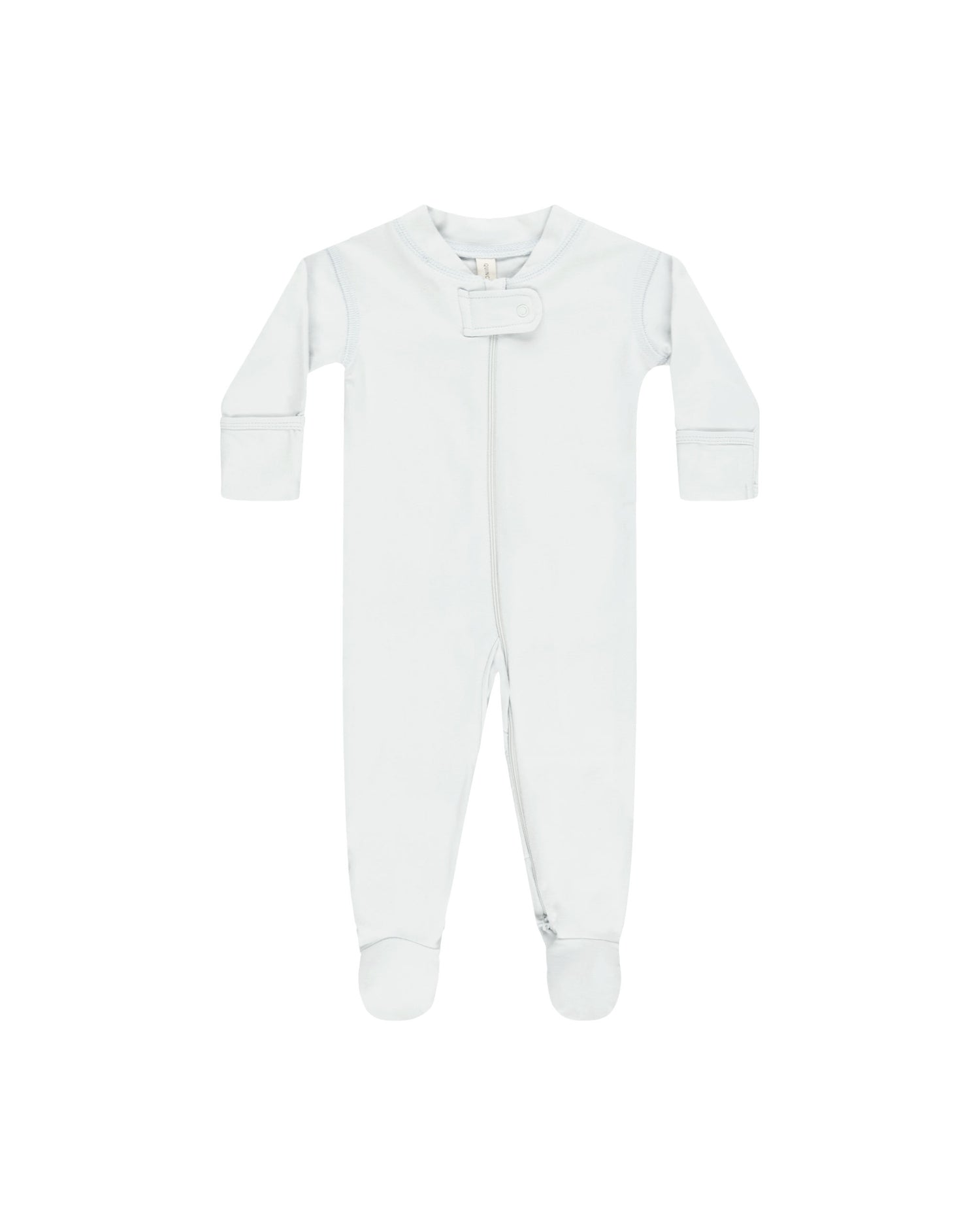 Quincy Mae Zip Long Sleeve Sleeper Footie - Fog