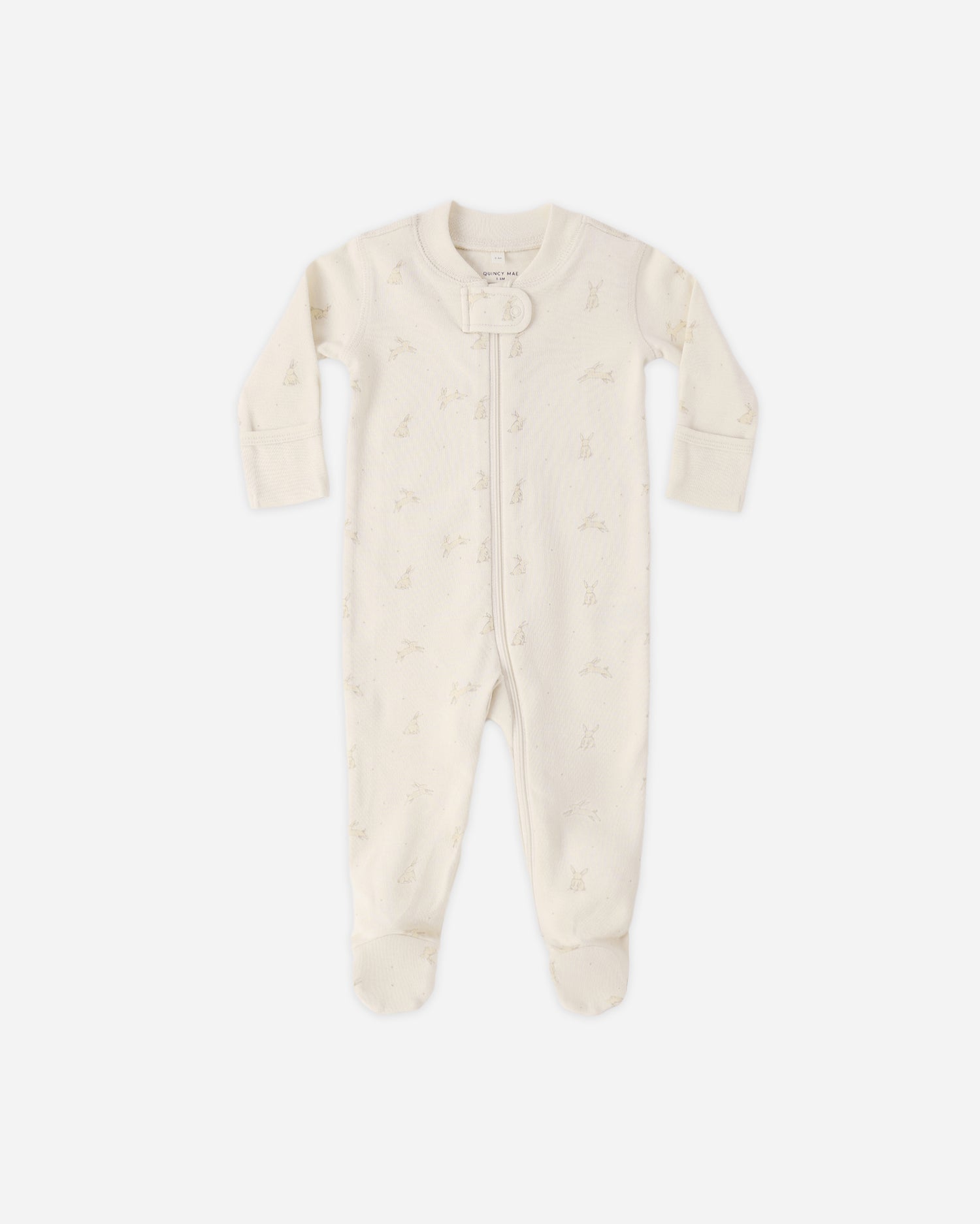 Quincy Mae Zip Long Sleeve Sleeper Footie - Bunnies