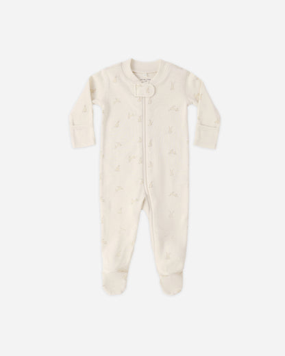 Quincy Mae Zip Long Sleeve Sleeper Footie - Bunnies