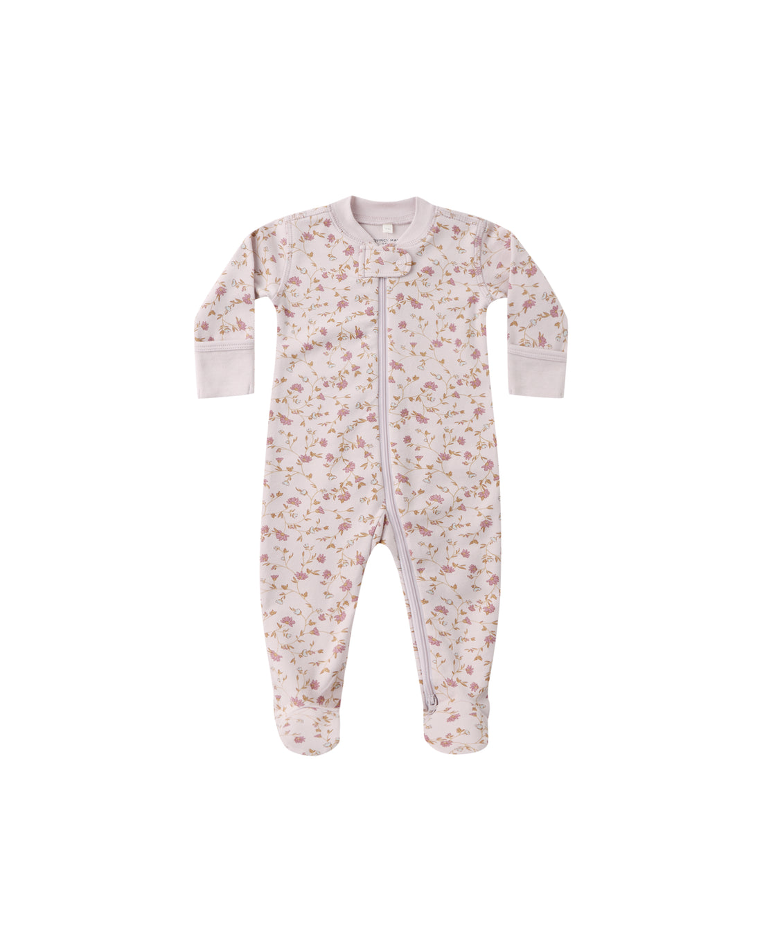 Quincy Mae Zip Long Sleeve Sleeper Footie - Garden