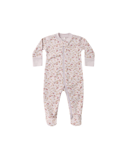 Quincy Mae Zip Long Sleeve Sleeper Footie - Garden