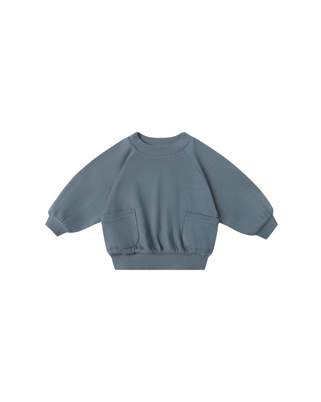 Quincy Mae Pocket Sweatshirt - Ocean
