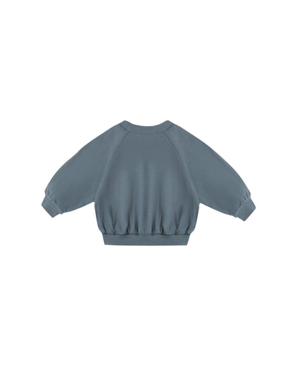 Quincy Mae Pocket Sweatshirt - Ocean