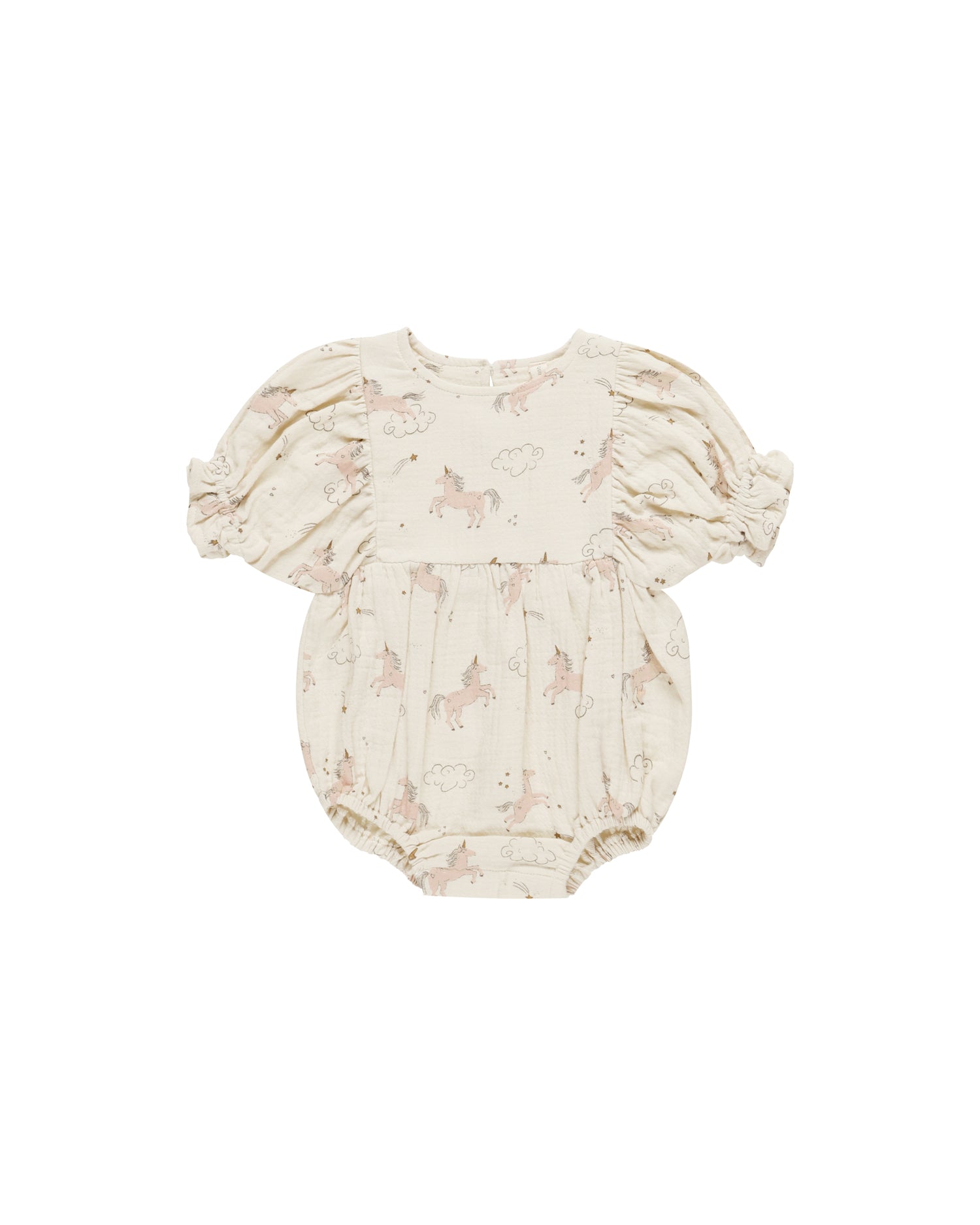 Quincy Mae Cosette Romper - Unicorns