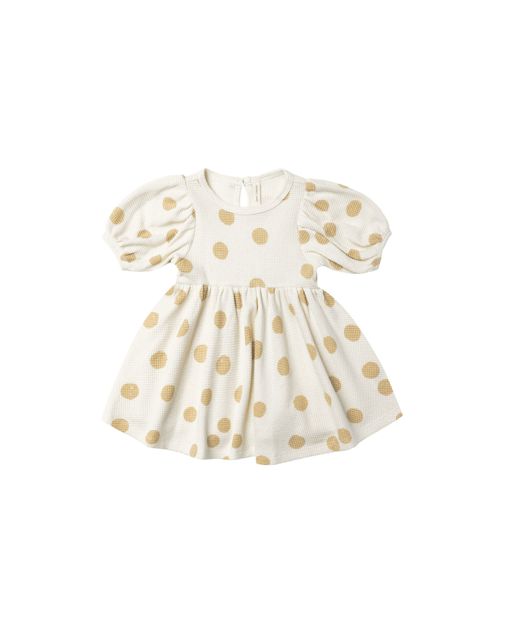 Quincy Mae Waffle Babydoll Dress - Butter Dots