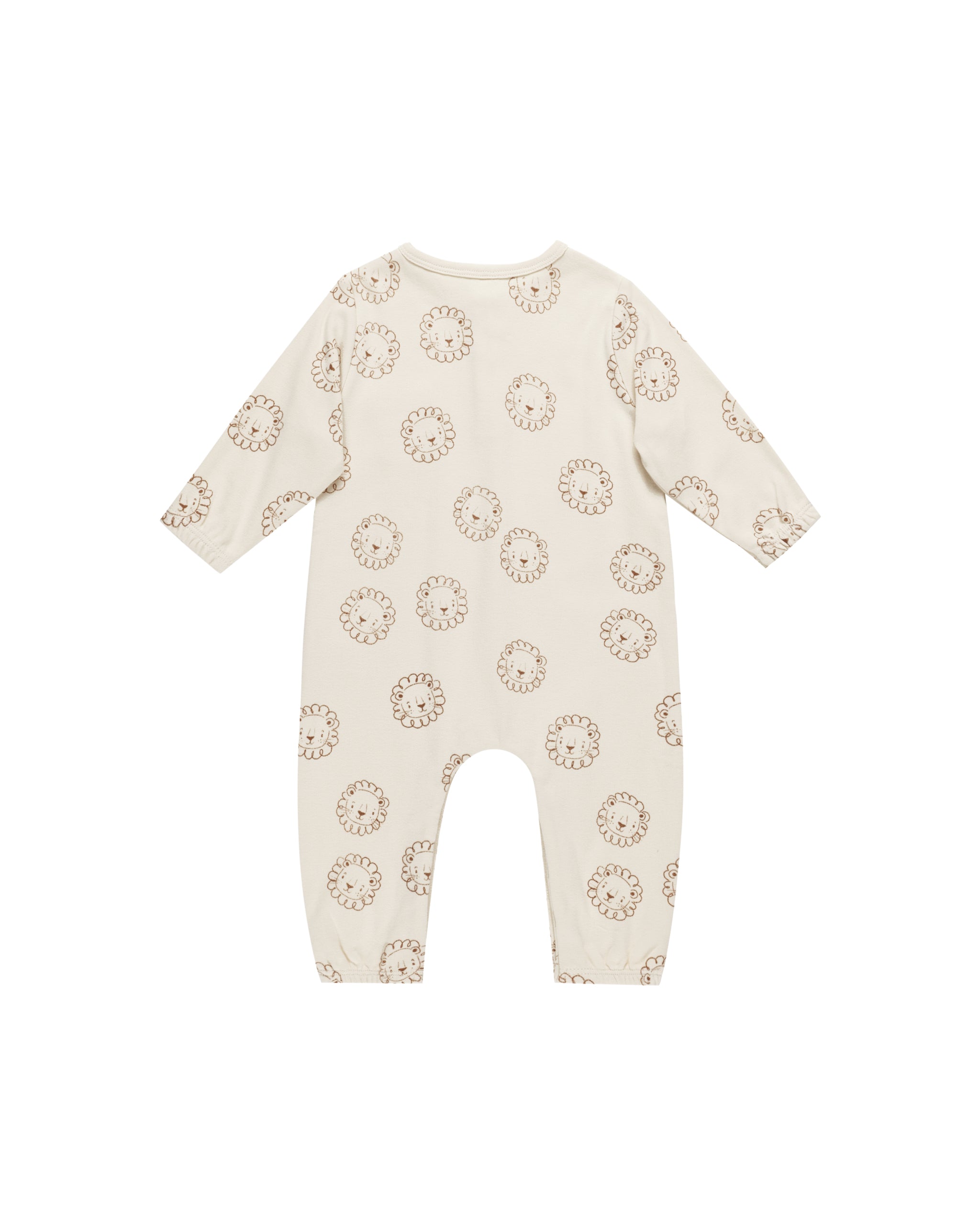 Quincy Mae Long Sleeve Pocket Jumpsuit - Lions
