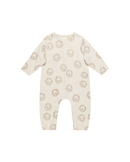 Quincy Mae Long Sleeve Pocket Jumpsuit - Lions