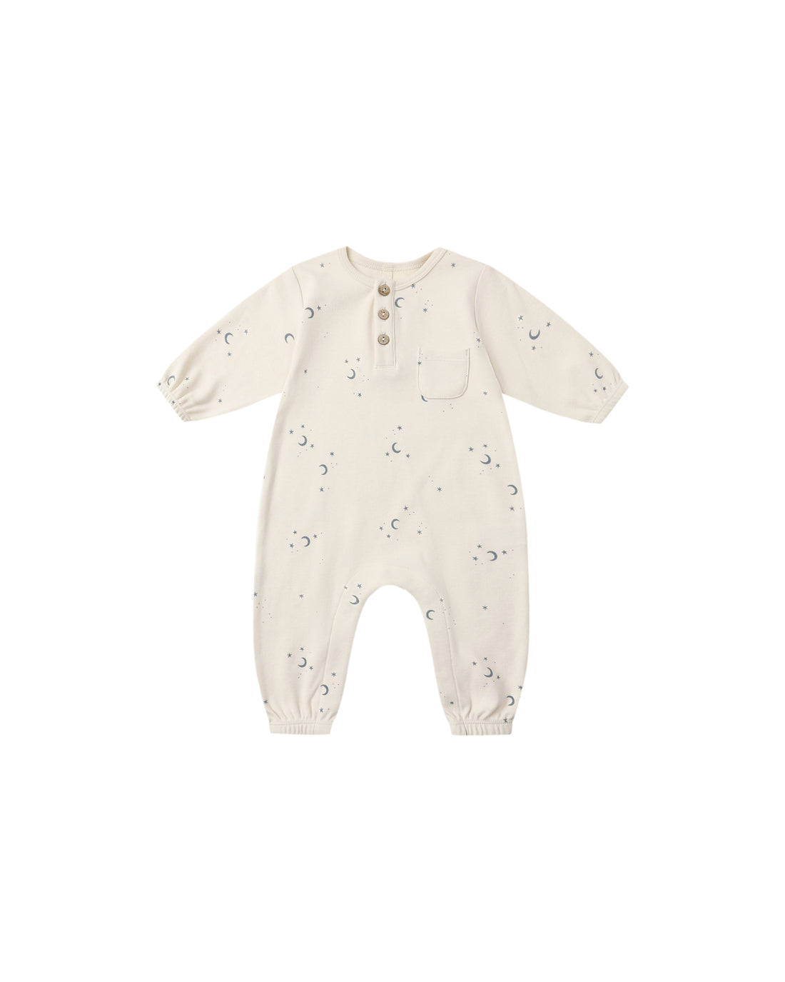 Quincy Mae Long Sleeve Pocket Jumpsuit - Moons