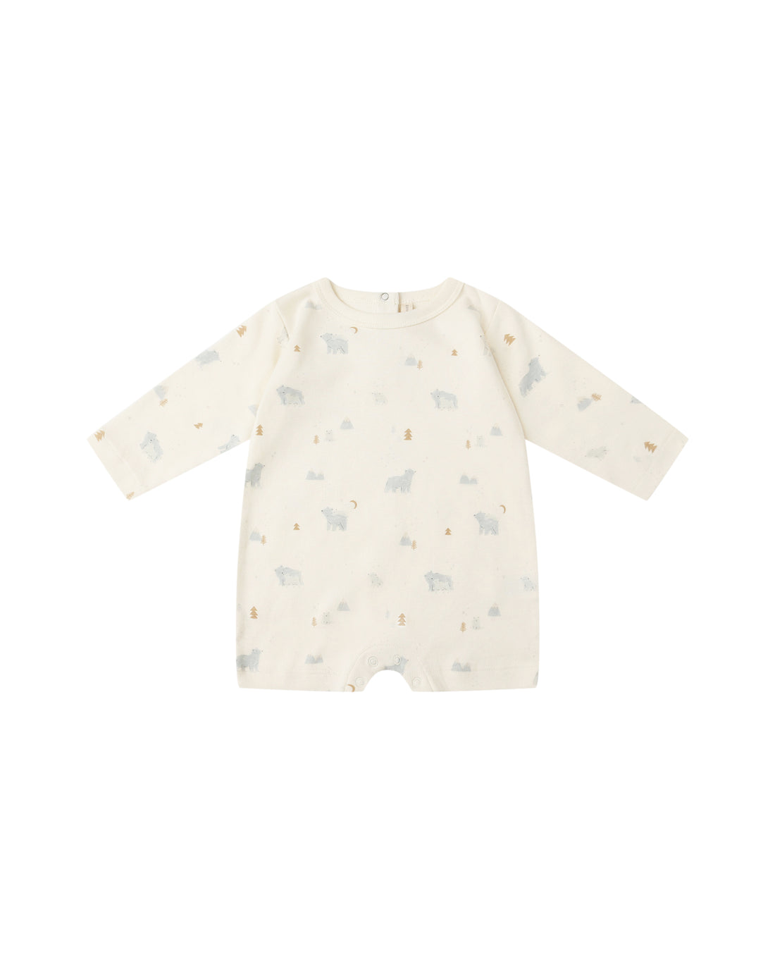 Quincy Mae Long Sleeve Romper - Polar Bears