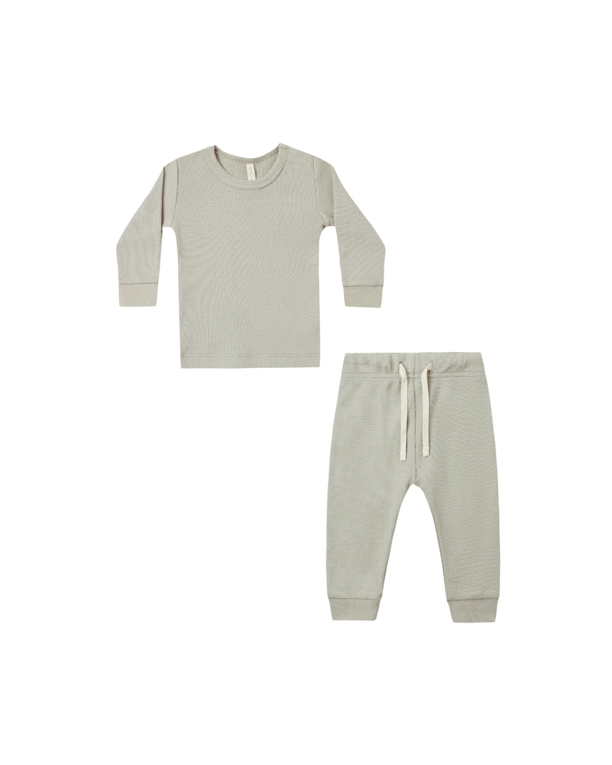 Quincy Mae Waffle Top + Pant Set - Laurel