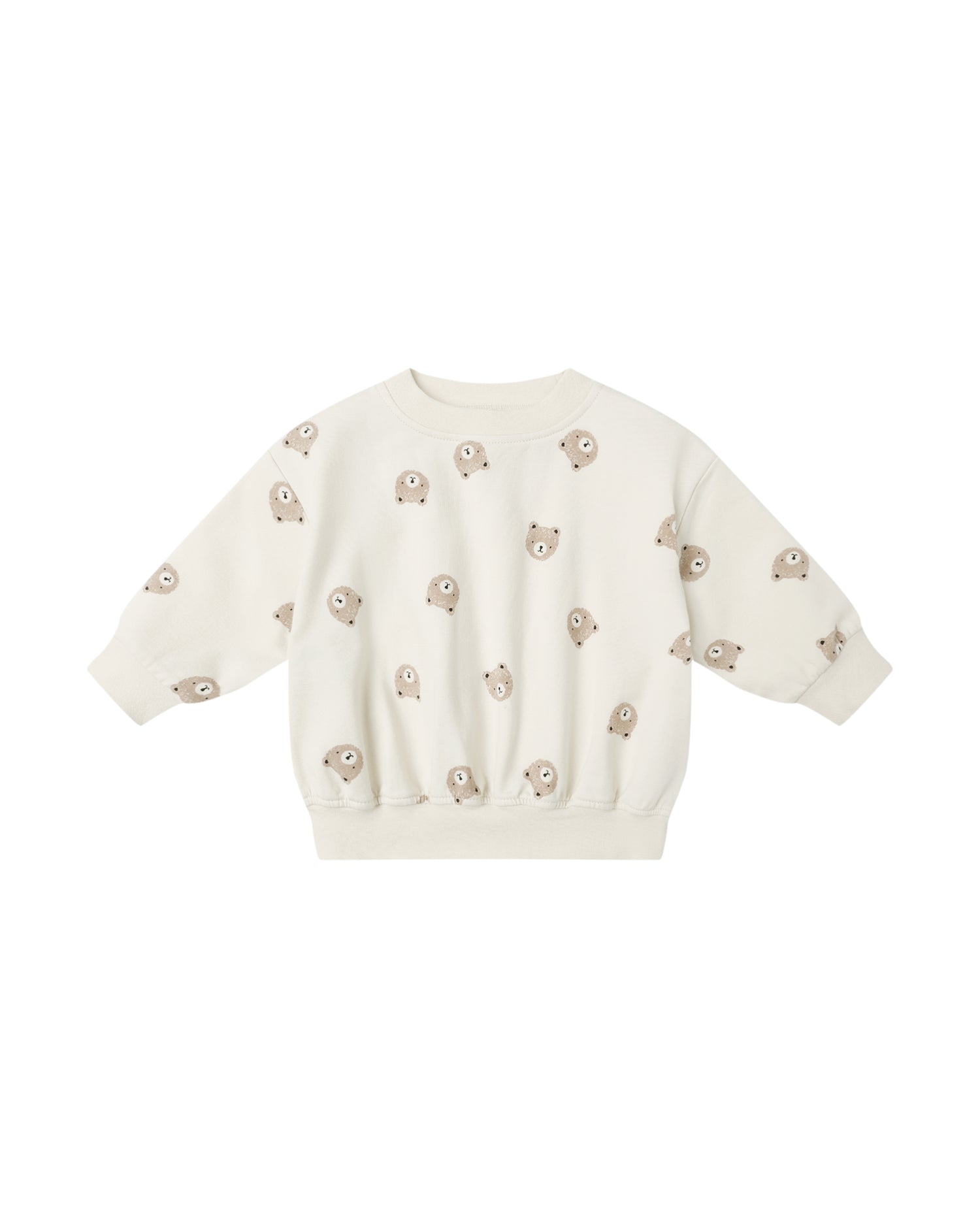 Quincy Mae Relaxed Sweatshirt - Brown Bear