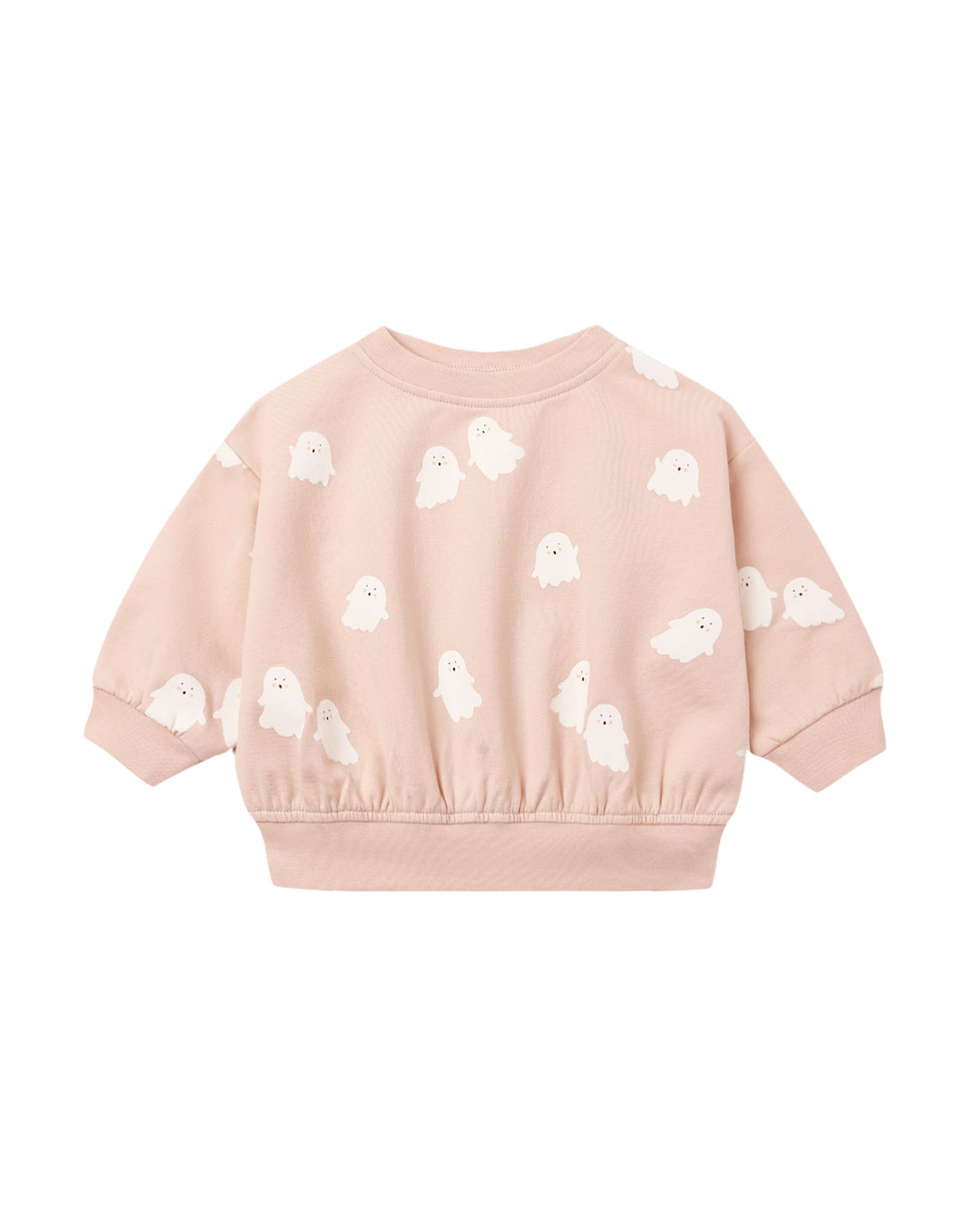 Quincy Mae Relaxed Fleece Sweatshirt - Sweet Ghost