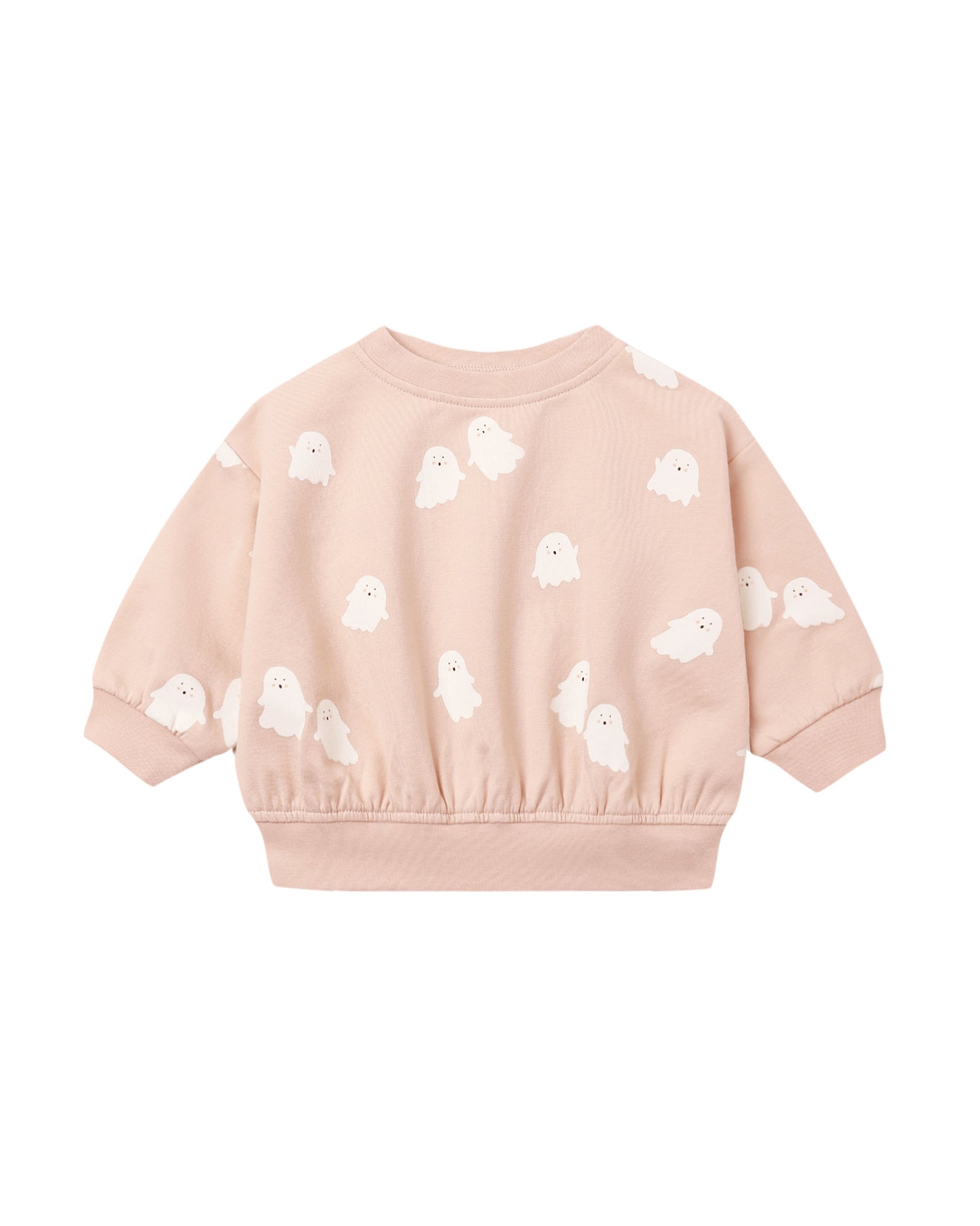 Quincy Mae Relaxed Fleece Sweatshirt - Sweet Ghost