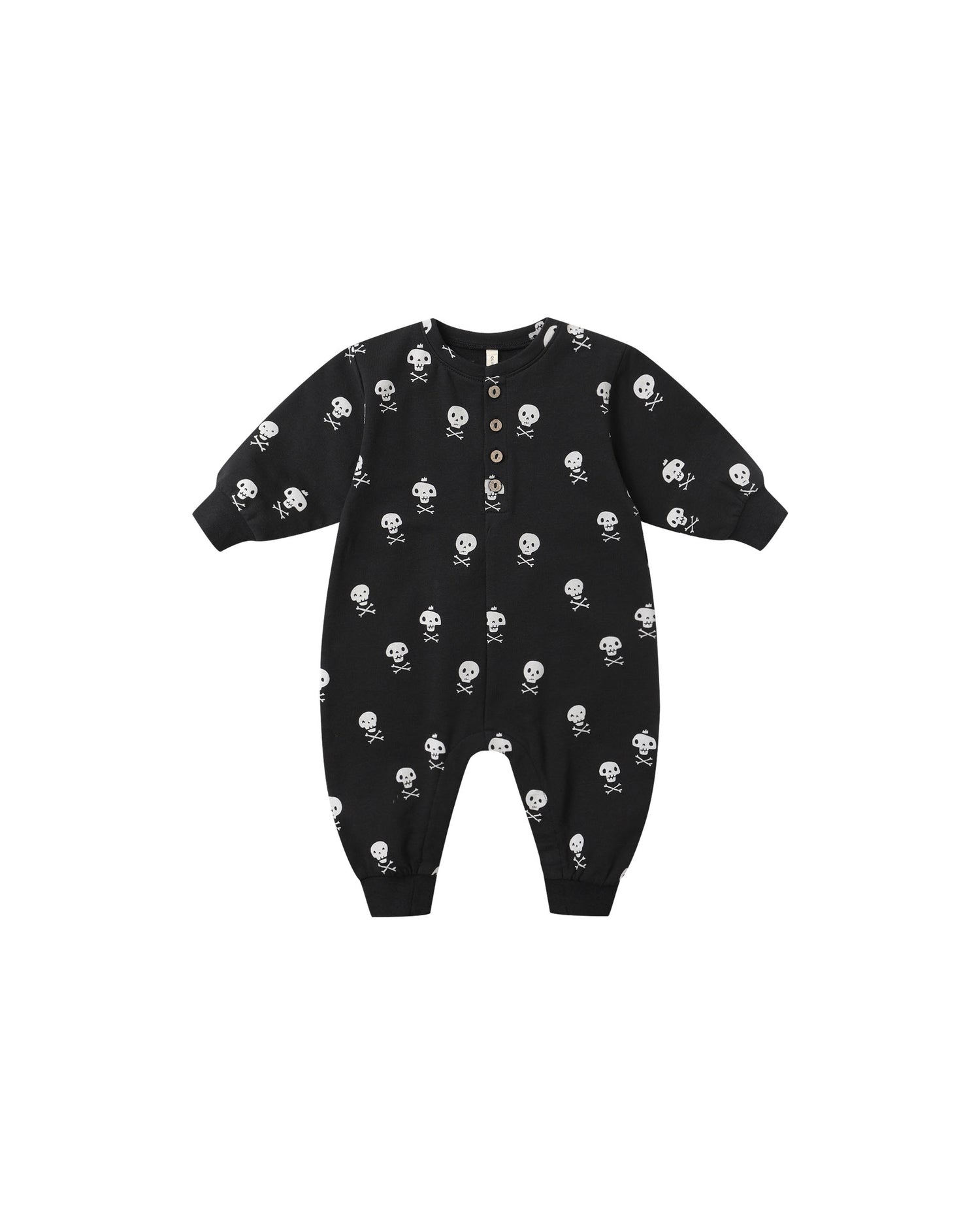 Quincy Mae Relaxed Fleece Jumpsuit - Crossbones