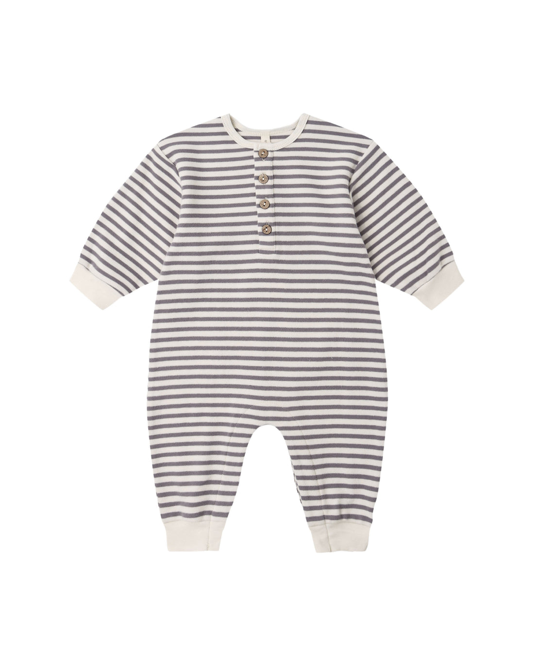 Quincy Mae Relaxed Jumpsuit - Slate Stripe