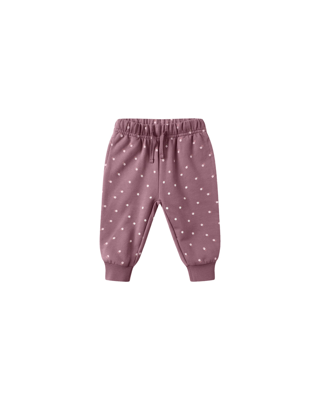 Quincy Mae Relaxed Fleece Sweatpant - Polka Dots