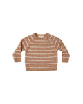 Quincy Mae Ace Knit Sweater - Cinnamon Stripe