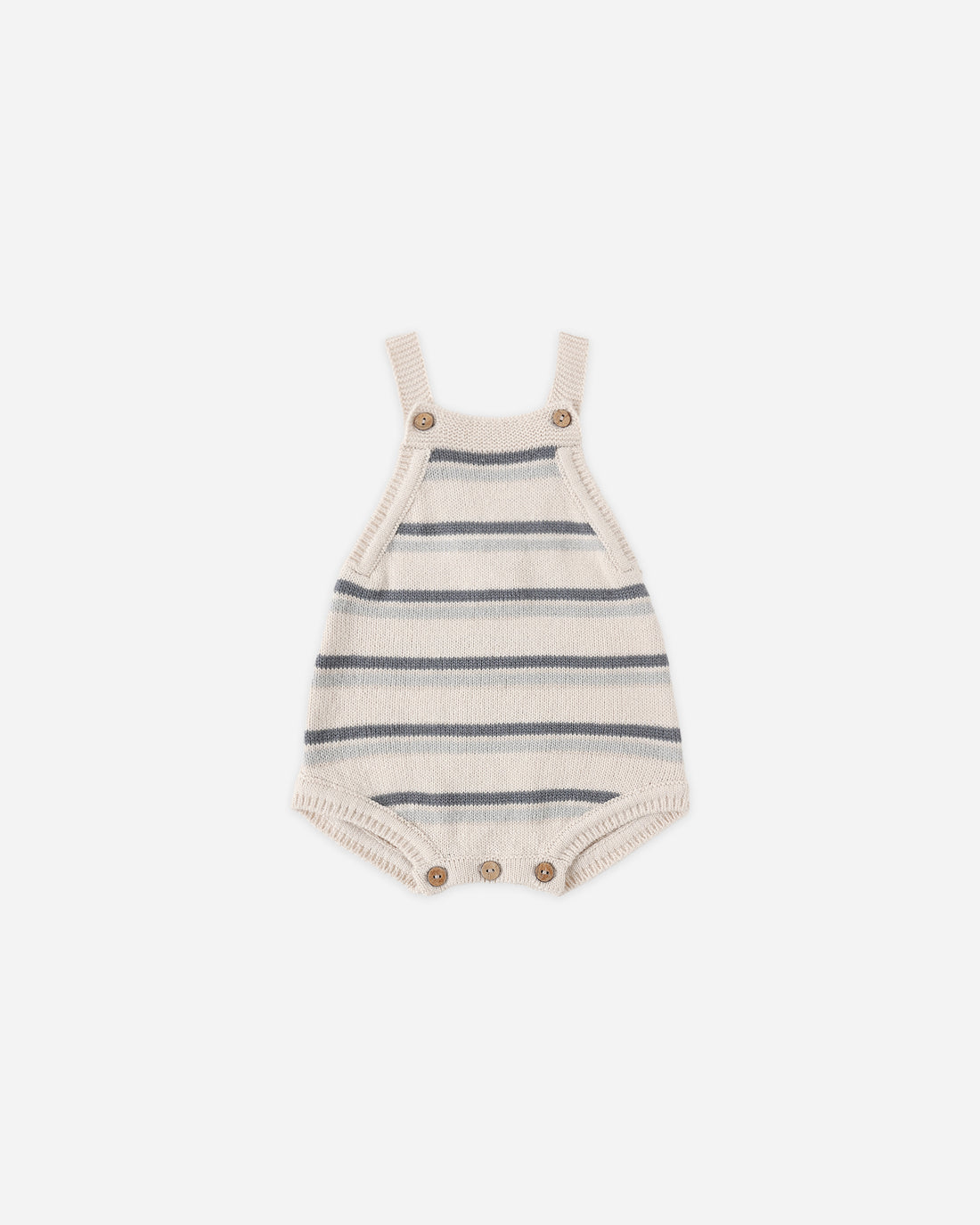 Quincy Mae Tatum Romper - Ocean Stripe
