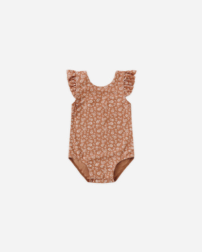 Quincy Mae Scoop Back One Piece Swimsuit - Poppy Floral