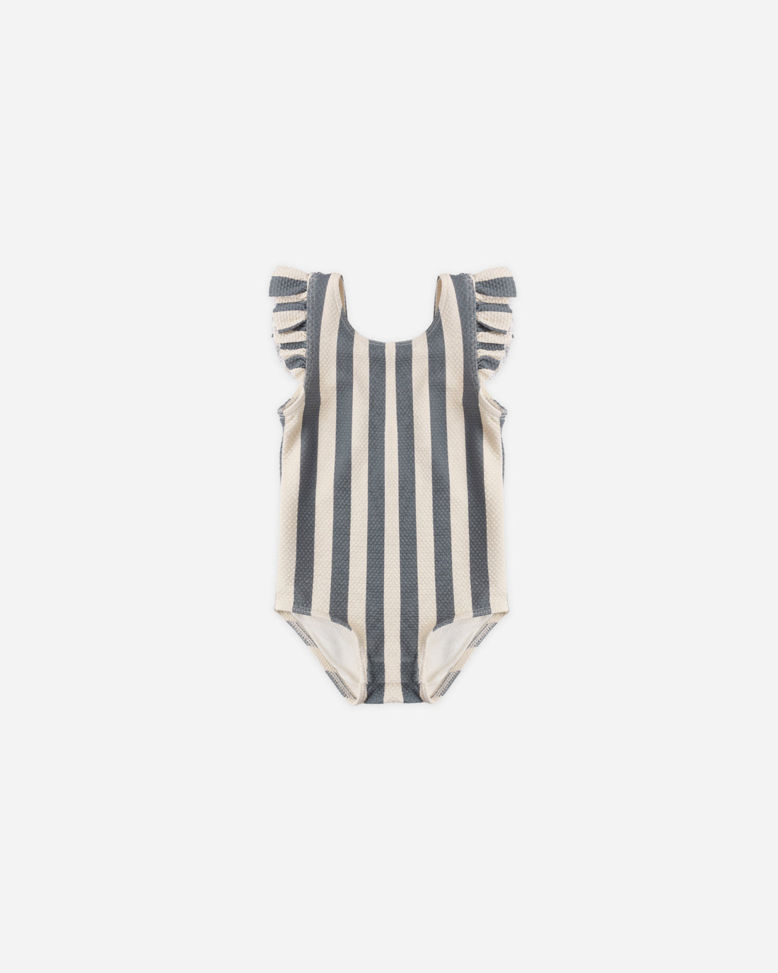 Quincy Mae Scoop Back One Piece Swimsuit - Retro Ocean Stripe