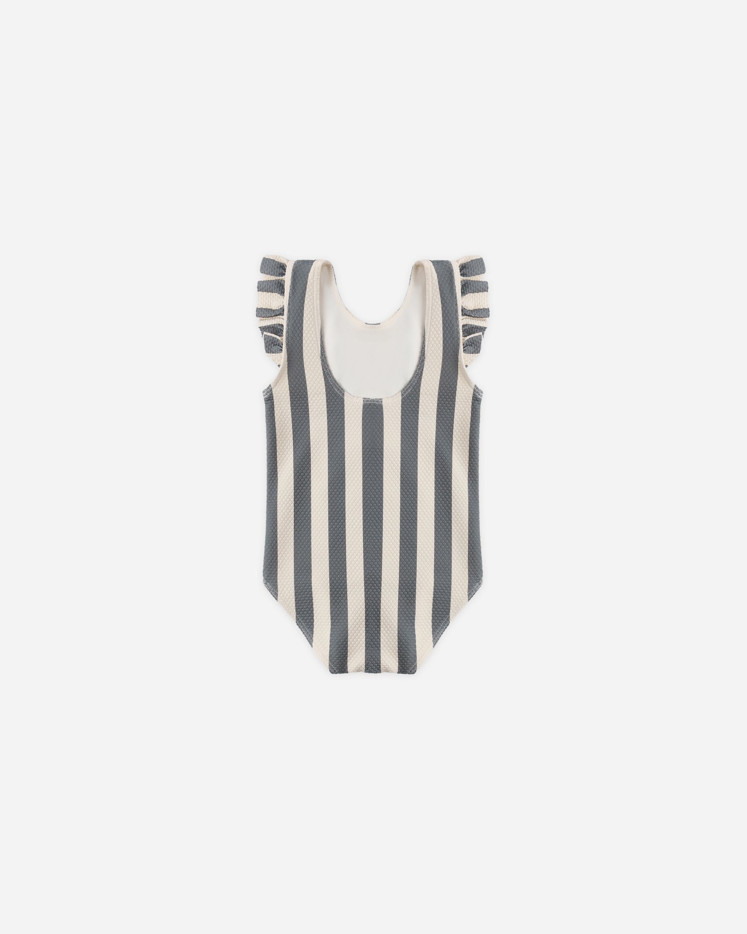 Quincy Mae Scoop Back One Piece Swimsuit - Retro Ocean Stripe