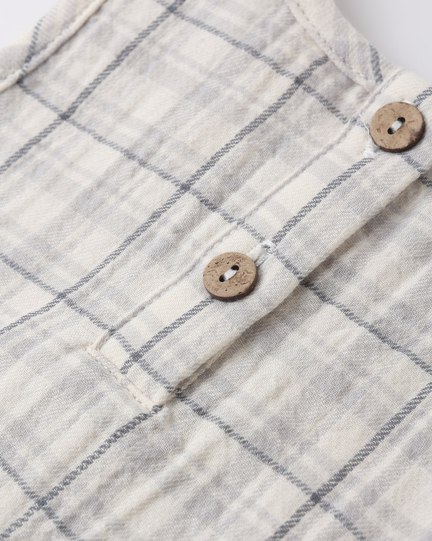 Quincy Mae Woven Tank Set - Blue Plaid