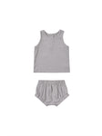 Quincy Mae Woven Tank + Short Set - Periwinkle