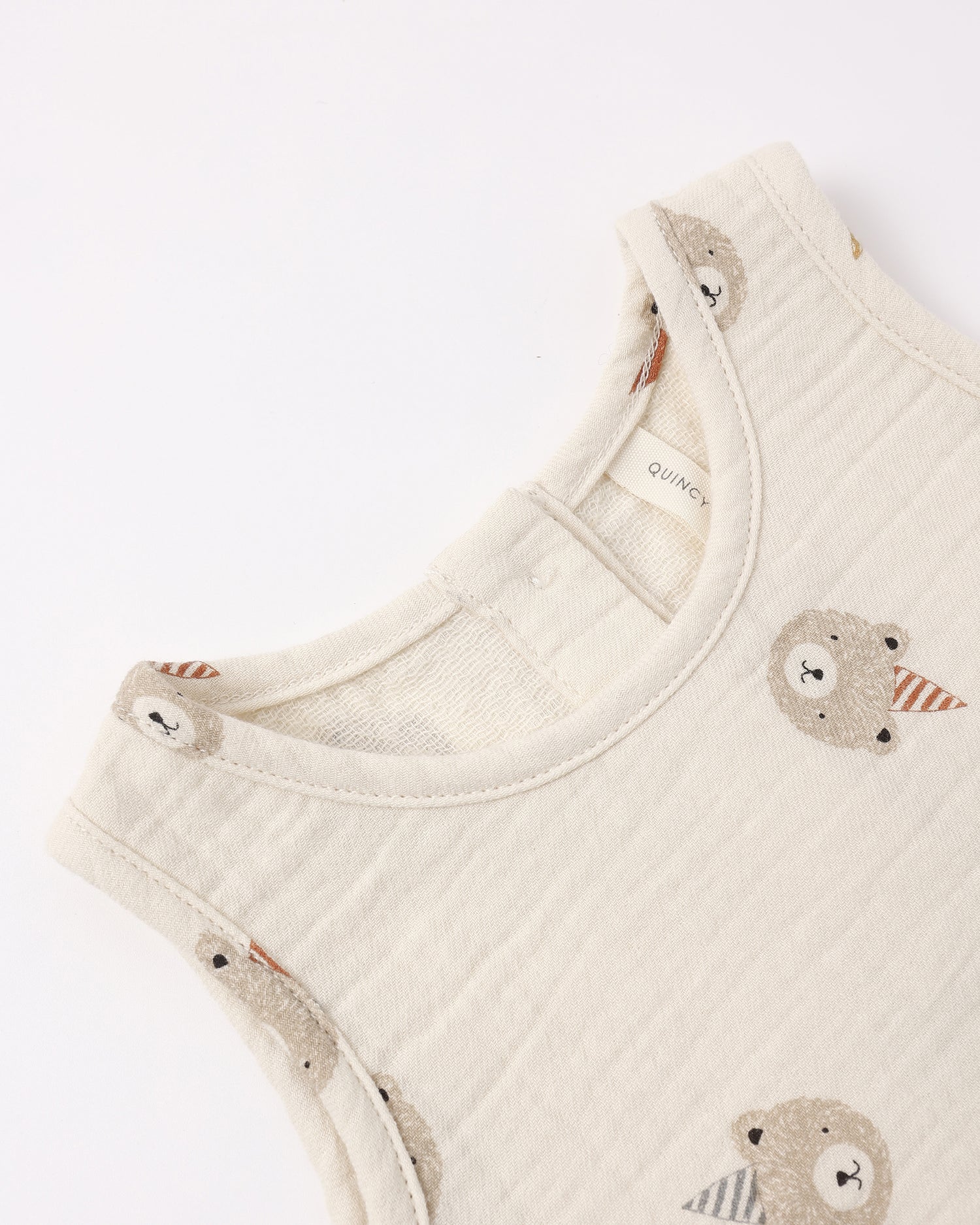 Quincy Mae Woven Tank Set - Party Bears