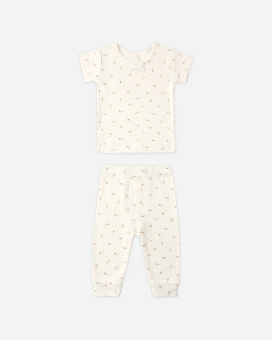 Quincy Mae Pointelle Tee + Legging - Petit Fleur