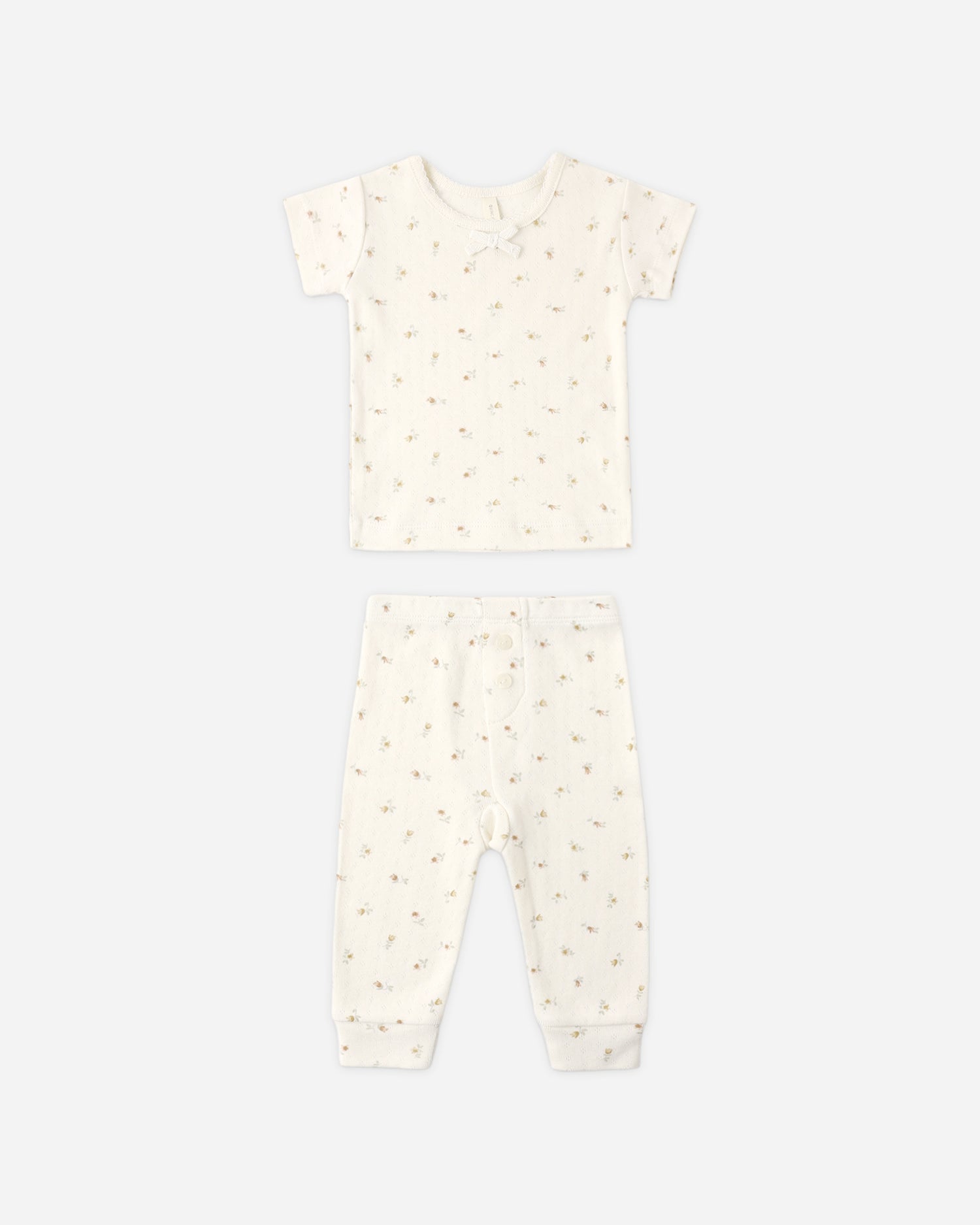 Quincy Mae Pointelle Tee + Legging - Petit Fleur
