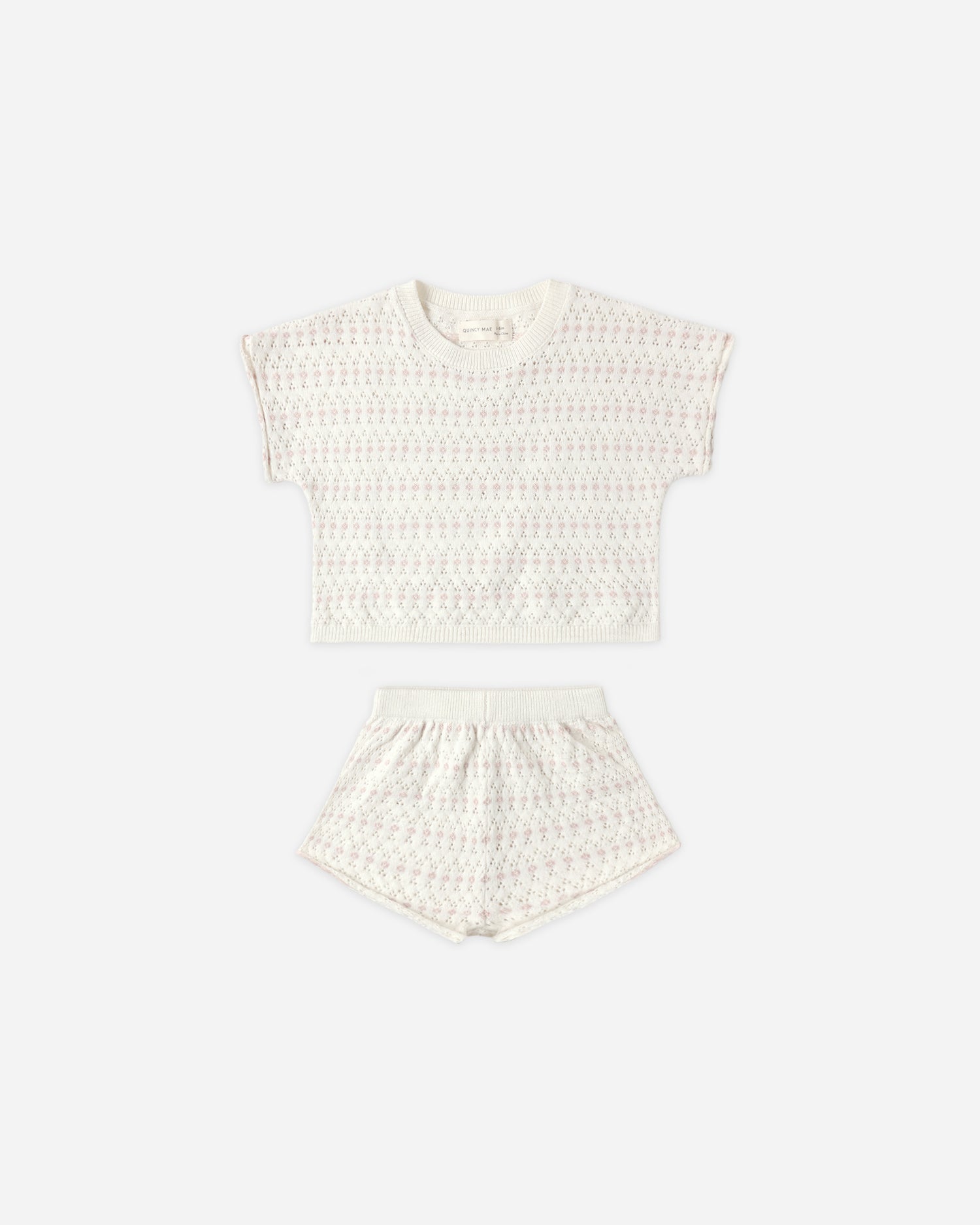 Quincy Mae Relaxed Summer Knit Set - Ivory