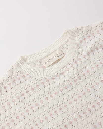 Quincy Mae Relaxed Summer Knit Set - Ivory
