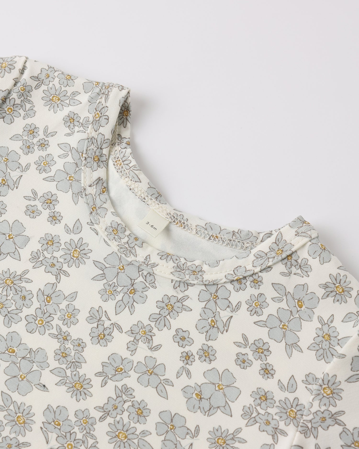 Quincy Mae Bamboo Short Sleeve Pajama Set - Blue Floral