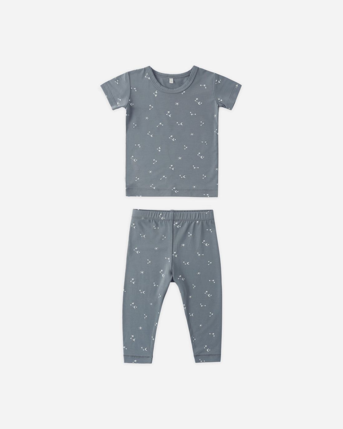 Quincy Mae Bamboo Short Sleeve Pajama Set - Starlight