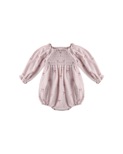 Quincy Mae Eden Romper - Bows